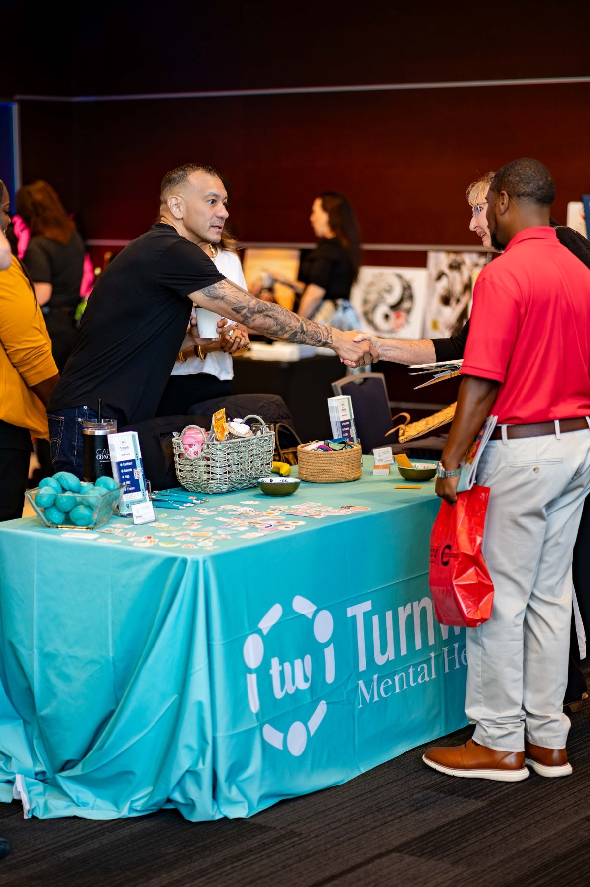 Vendor handshake and networking moment